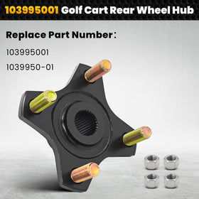 Teilelager 103995001 rear wheel hub closeup highlights durable metal construction.