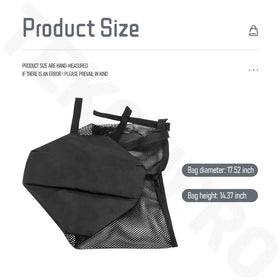 TEKONPRO cart storage basket on Bag-Boy Quad XL keeps gear organized and accessible