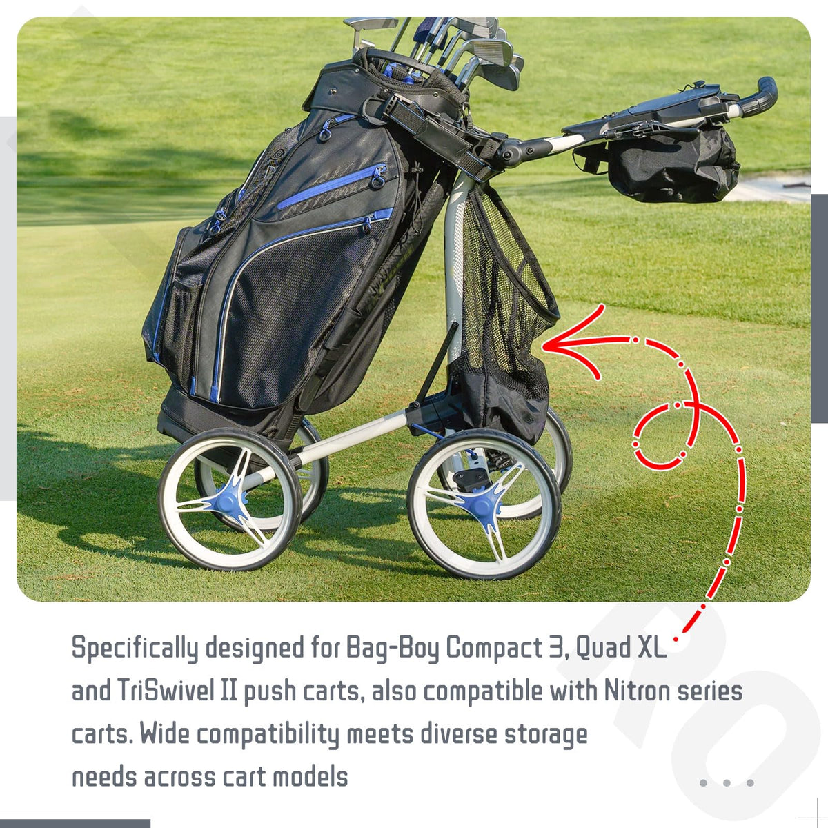 TEKONPRO easy install basket attaches without tools for quick setup
