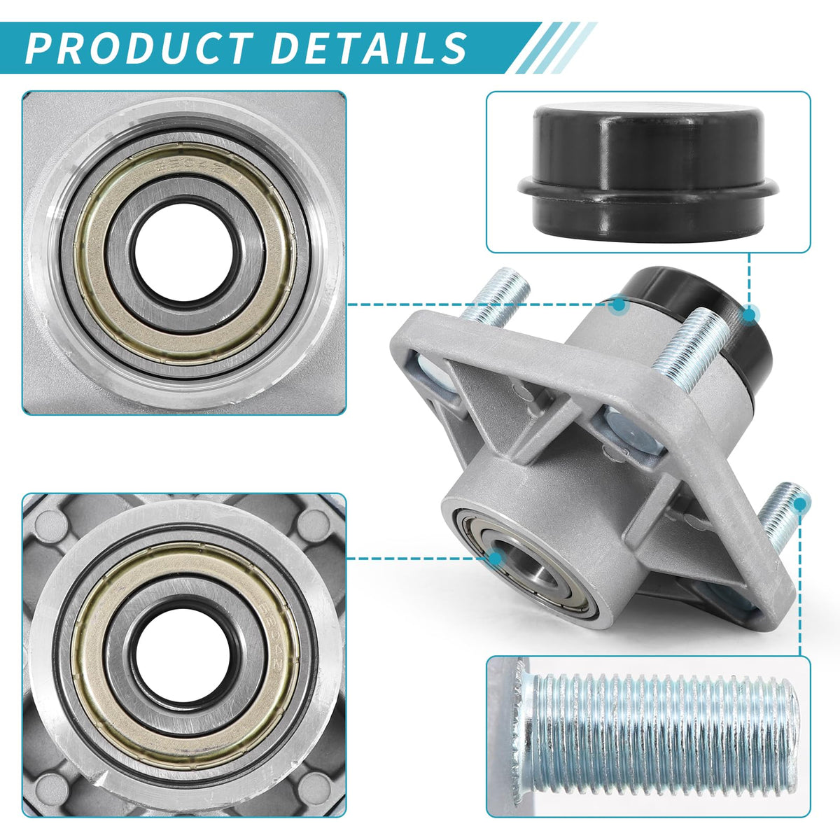 Tektall Club Car hub assembly 102357701 direct replacement fit