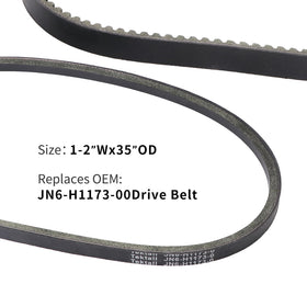 Tektall golf cart drive belt installation-ready, direct OEM replacement.