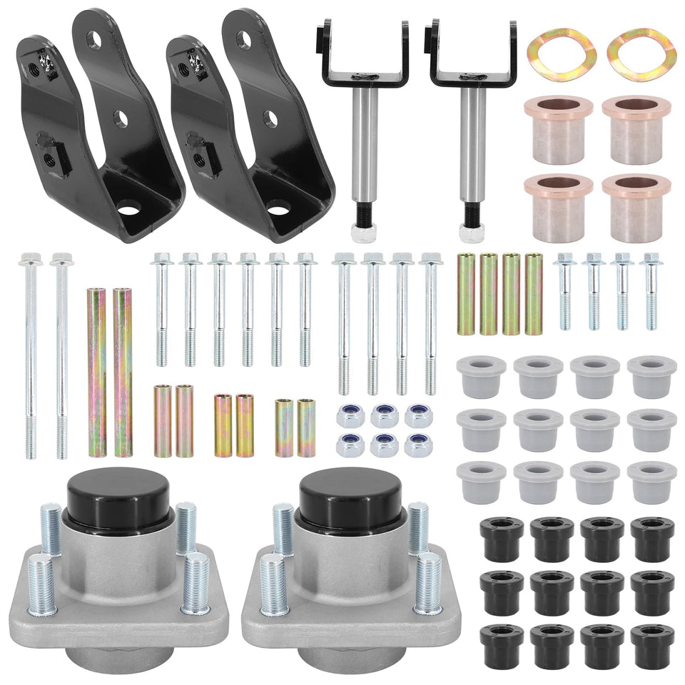 Tektall front end repair kit for Club Car Precedent assembly, smooth ride potential