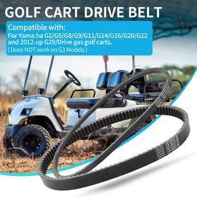 Tektall OE-spec replacement belt for Yamaha carts, built to exacting standards.