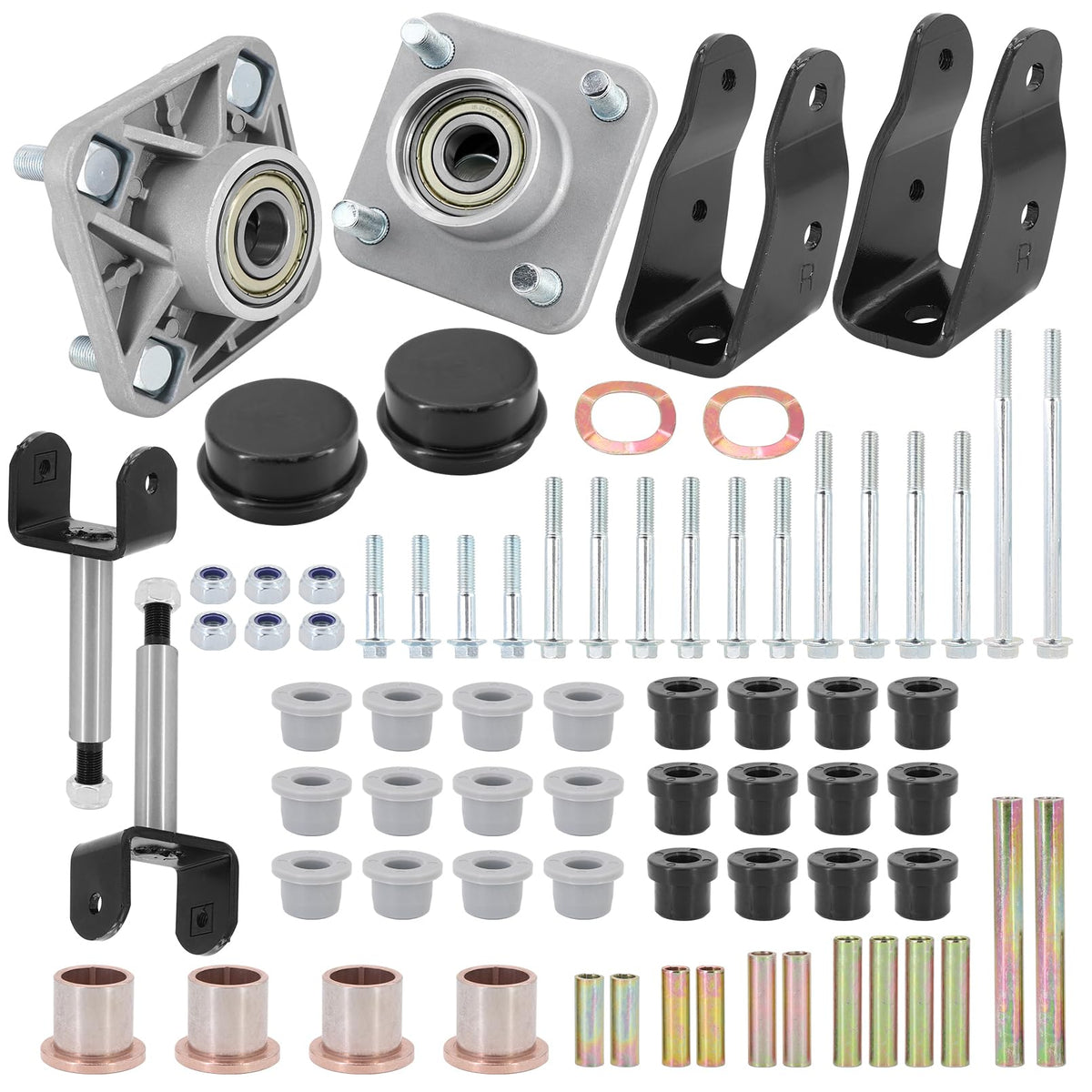 Tektall screws and nuts complete the front-end replacement
