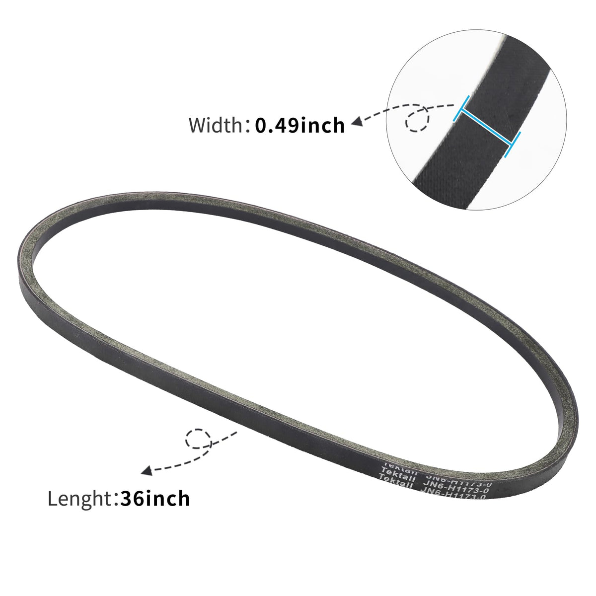 Tektall Yamaha drive belt for G2/G5/G8/G9 models, easy replacement and consistent power transfer.