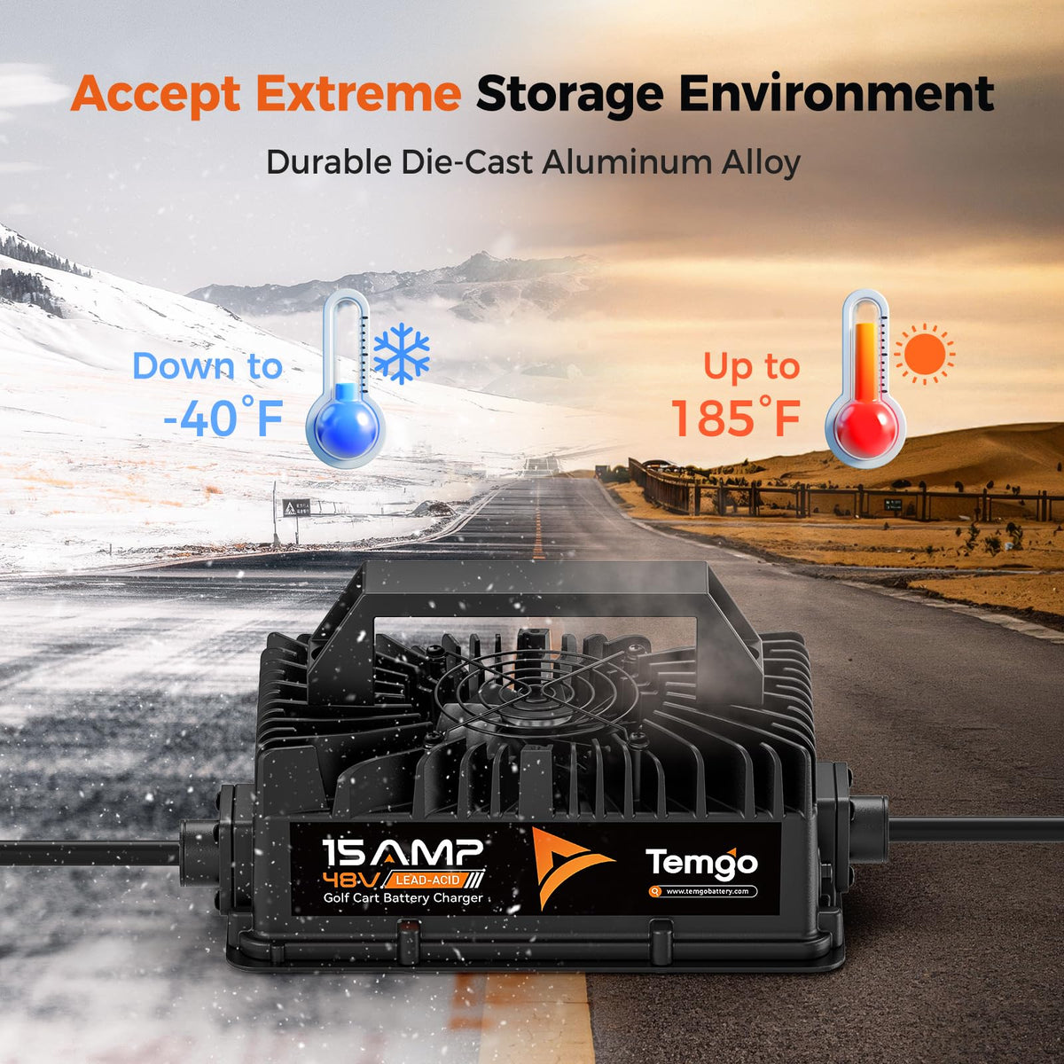 TEMGO protection features graphic emphasizing safety safeguards.