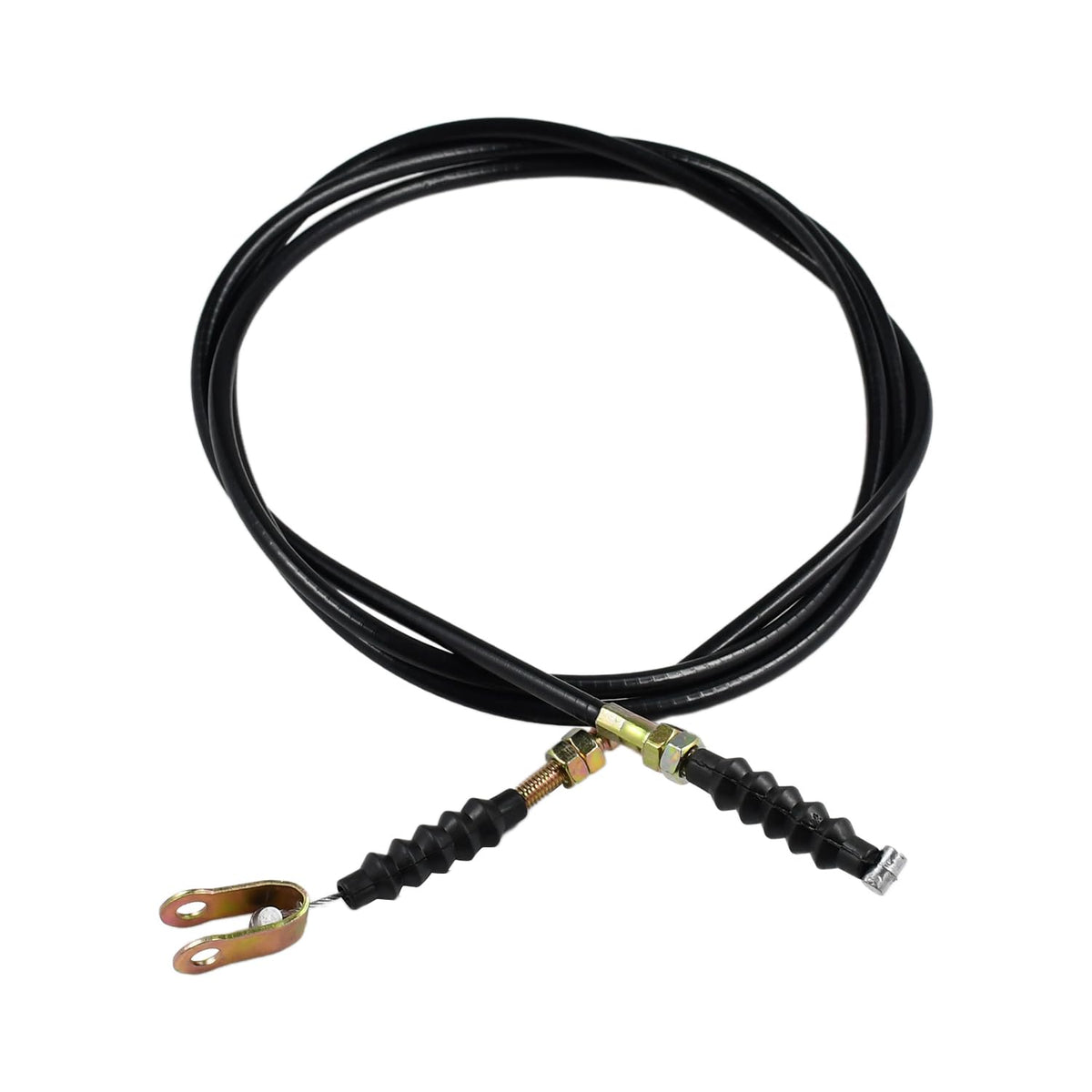 Tendparts BHG-019-3 throttle shift cable closeup for Yamaha G1 golf cart, enabling smoother throttle control.