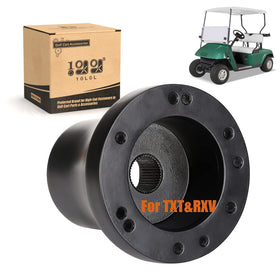 10L0L EZGO TXT/RXV steering wheel adapter installed for a secure upgrade