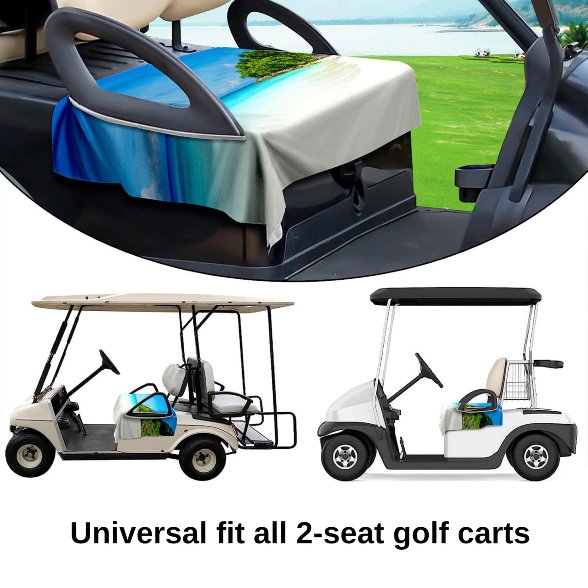Terlanreey microfiber fabric keeps golf cart seats cool and clean