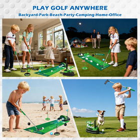 Terramus child friendly golf tee helps teach accurate swings and stance.