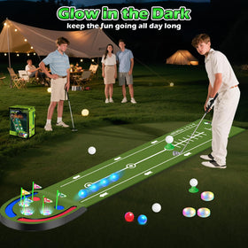 TERRAMUS extra-long 8-foot putting mat supports varied distances