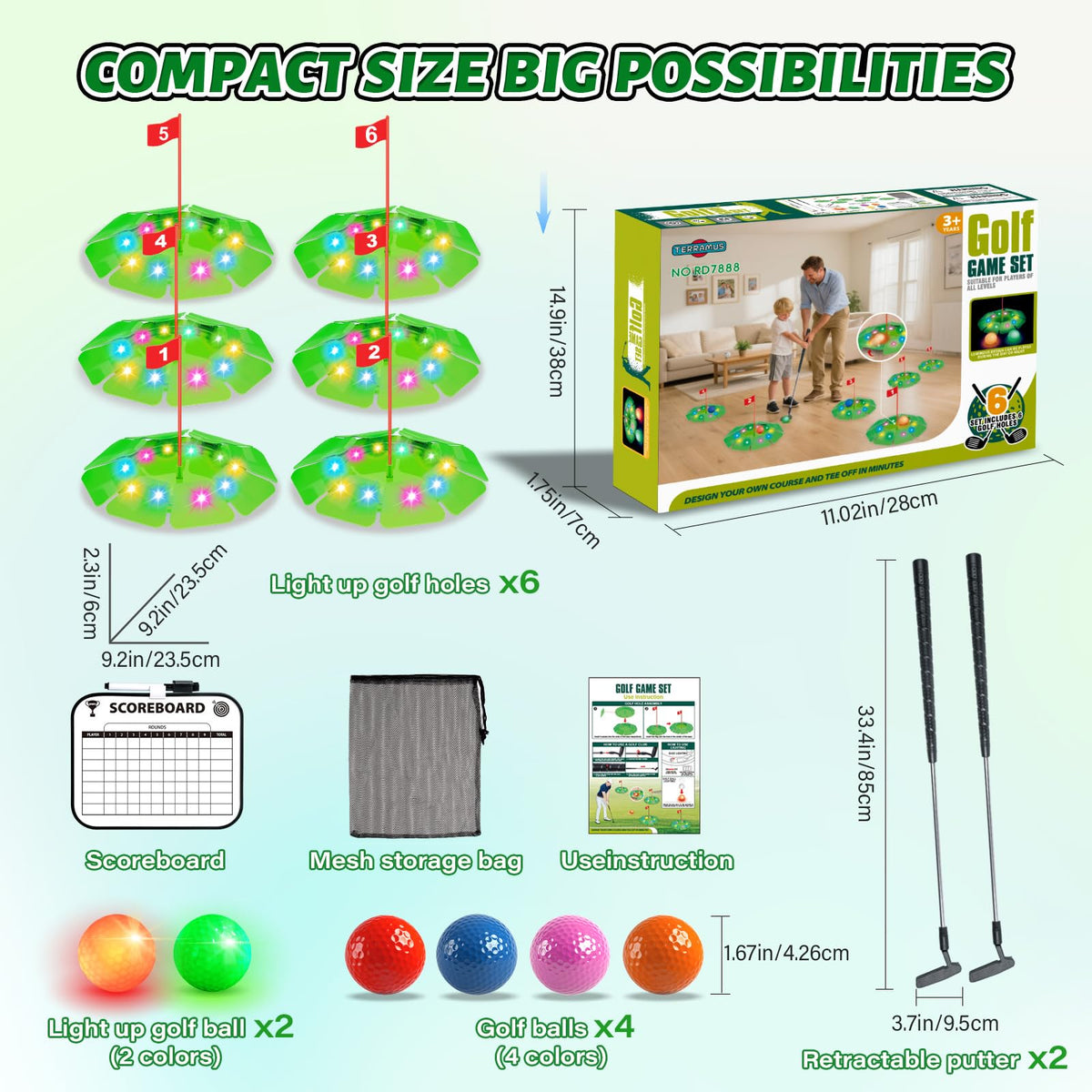 TERRAMUS gift-ready set delights kids and golf fans