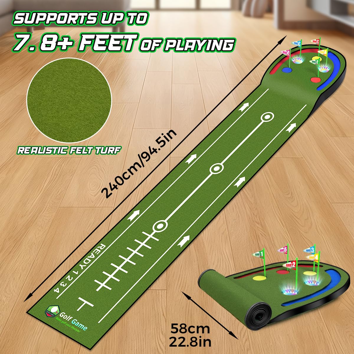 TERRAMUS realistic green slope design mirrors real greens