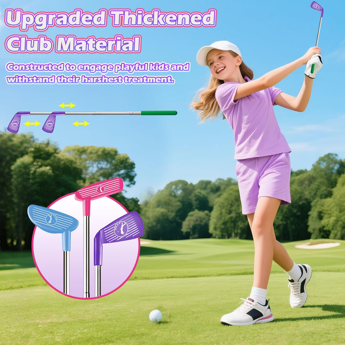 Terramus upgraded adjustable clubs designed to fit growing kids.