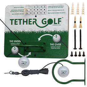 Tether Golf assembly hardware for quick setup in minutes.
