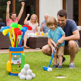 Teyva Daily kids golf set side view highlights lightweight plastic for easy handling
