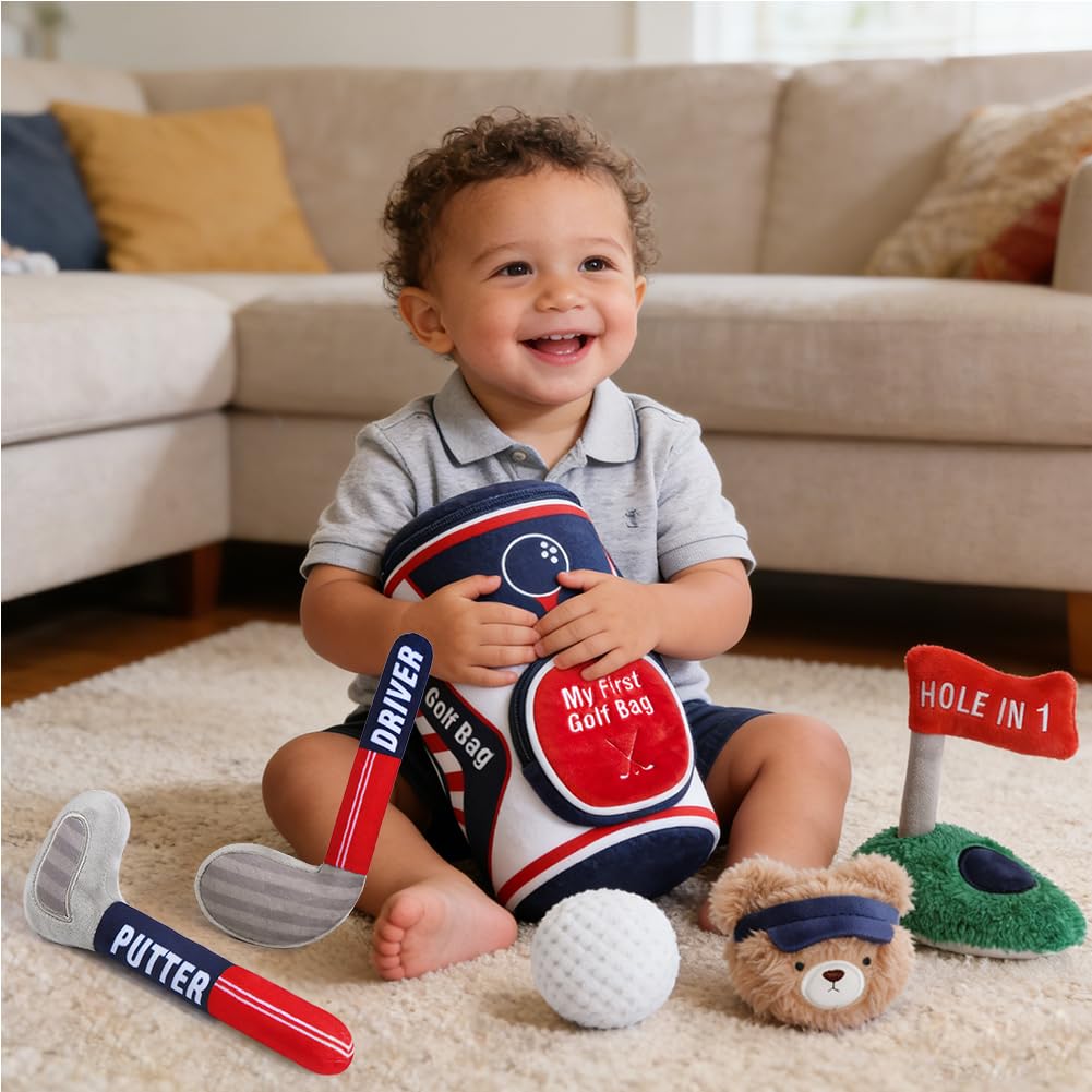 Teytoy baby golf set makes a cozy gift for birthdays and showers.