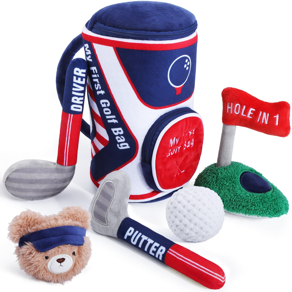 Teytoy first baby golf bag image invites imaginative play and easy cleanup.