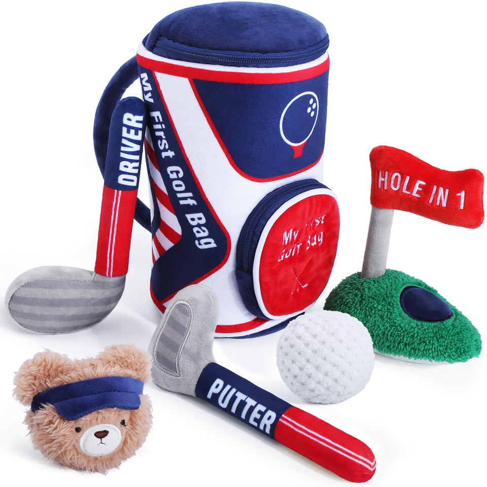 Teytoy first baby golf bag image invites imaginative play and easy cleanup.
