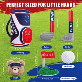Teytoy putting green plush portable mini course for tiny putts.