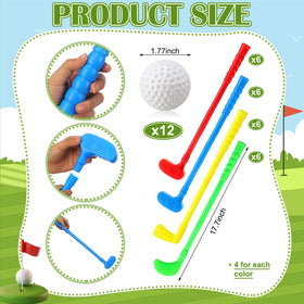 Teyva Daily 24pcs mini golf clubs green color-focused equipment for coordinated movement