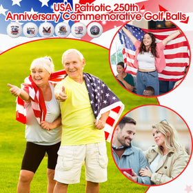 Teyva Daily 250th anniversary golf ball on green doubles as a keepsake.