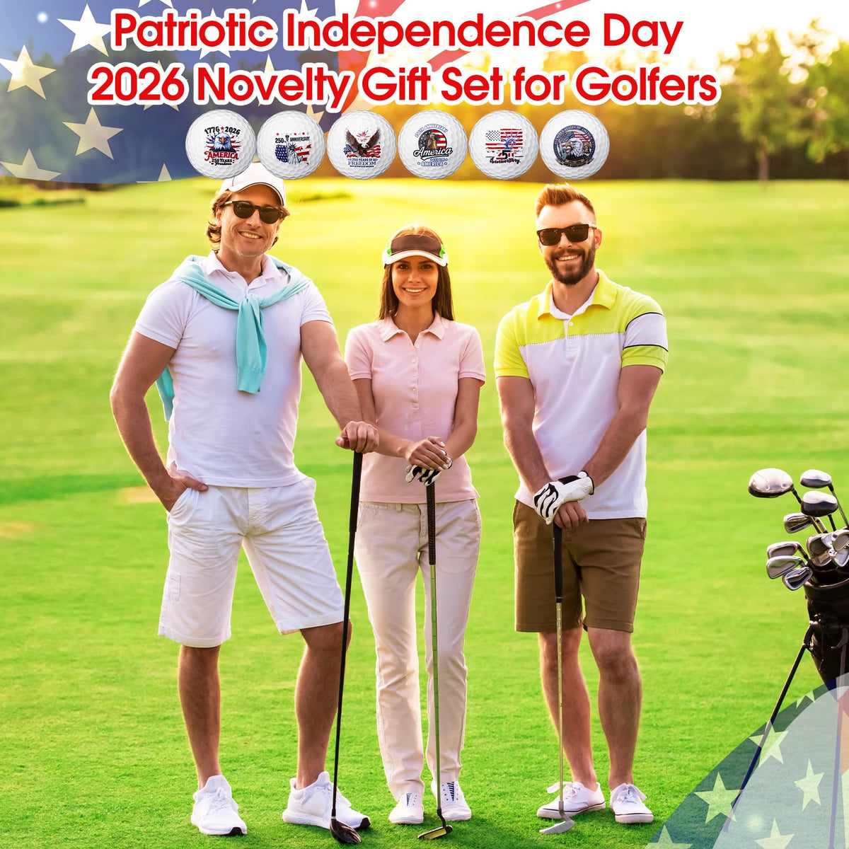 Teyva Daily Patriotic golf ball honors veterans with festive on-course play.
