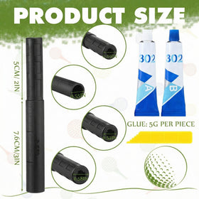 Teyva Daily carbon fiber extension rod showing precise 0.52 inch diameter fit