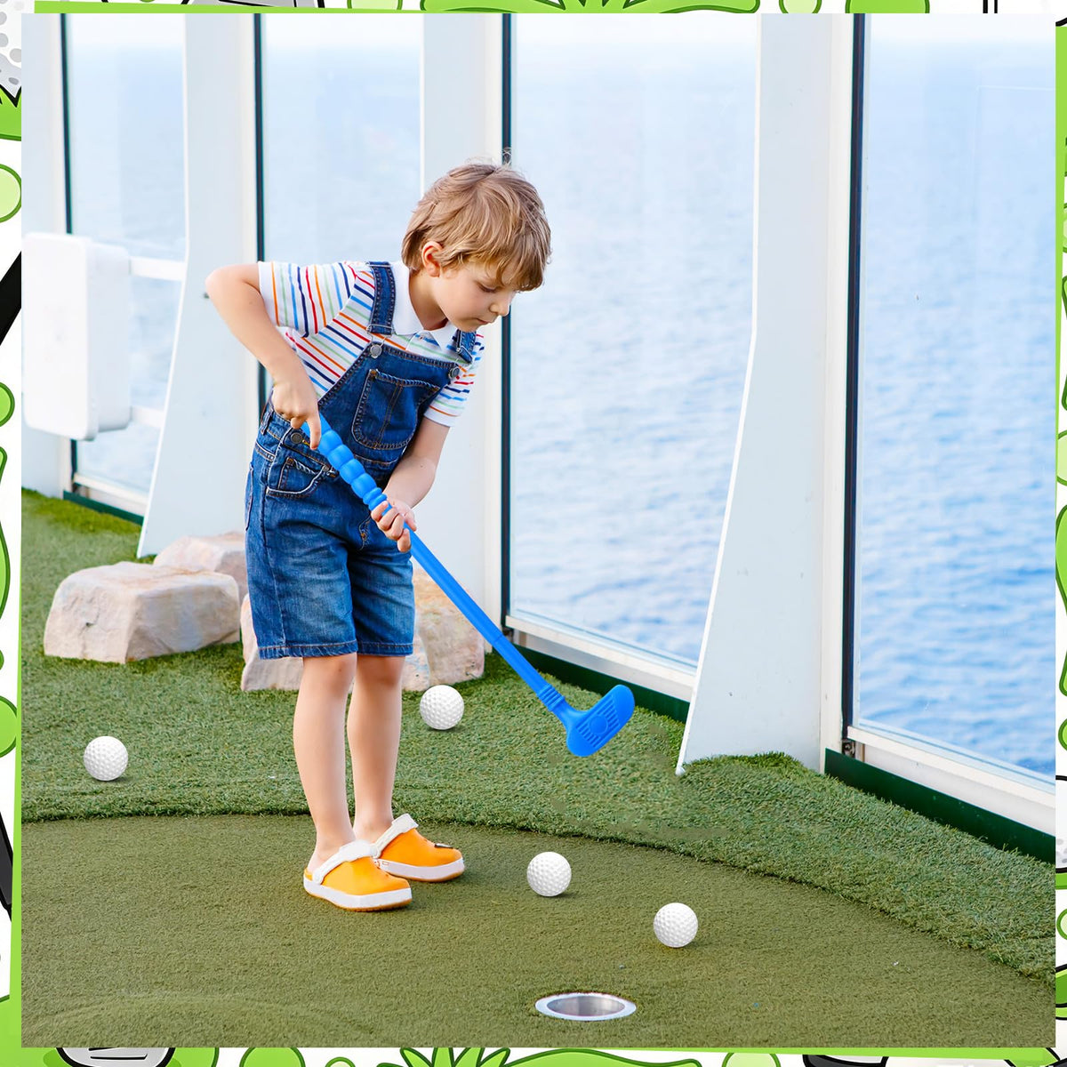 Teyva Daily 45cm clubs illustrate age-appropriate size for 3–14 year-olds.