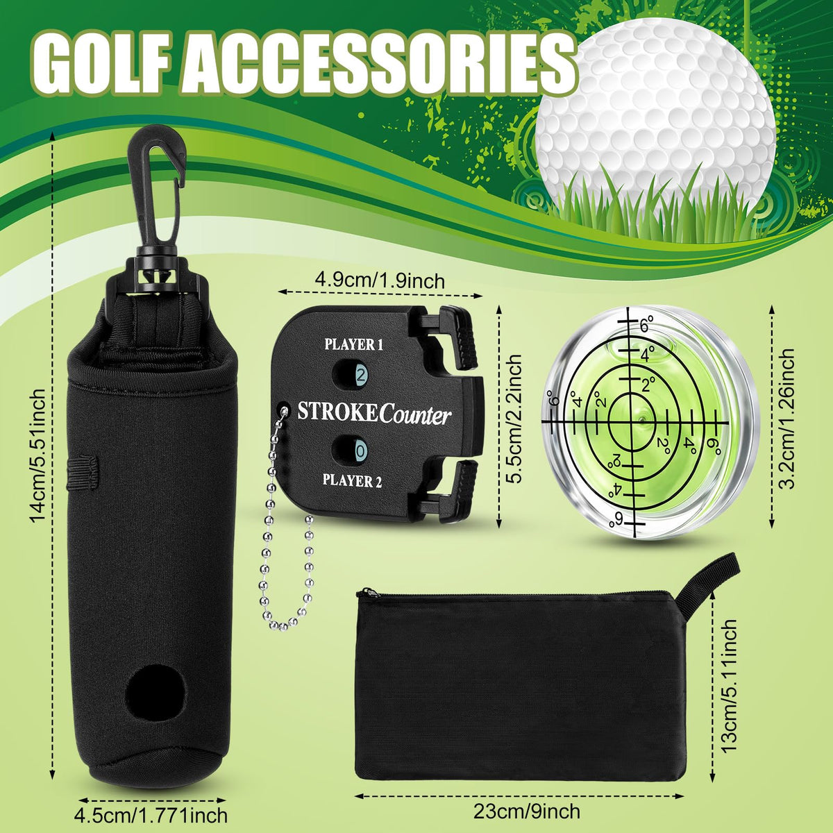 Teyva Daily golf level for quick alignment checks.