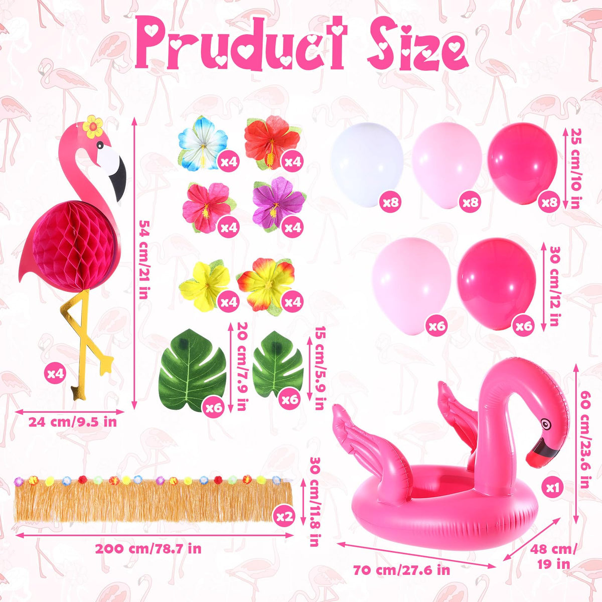 Teyva Daily inflatable flamingo centerpiece for tropical parades