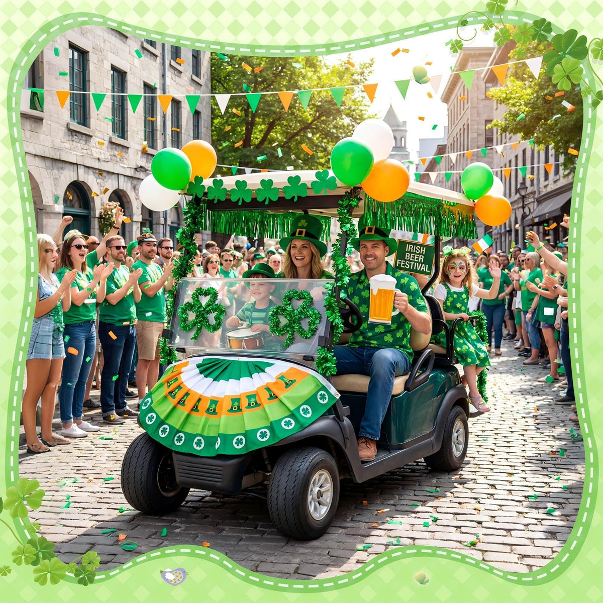 Teyva Daily latex balloons offer bright St. Patrick’s color pops