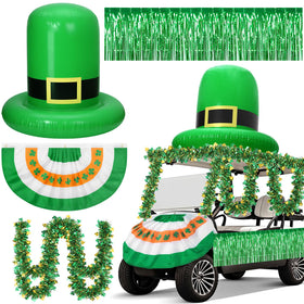 Teyva Daily Leprechaun Hat Inflation adds bold parade flair to your golf cart.