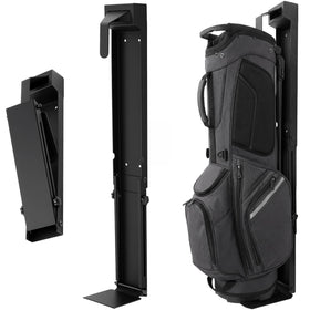 Teyva Daily wall-mount golf bag storage stand extended to fit larger bags