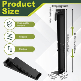 Folded against the wall, the Teyva Daily stand saves floor space