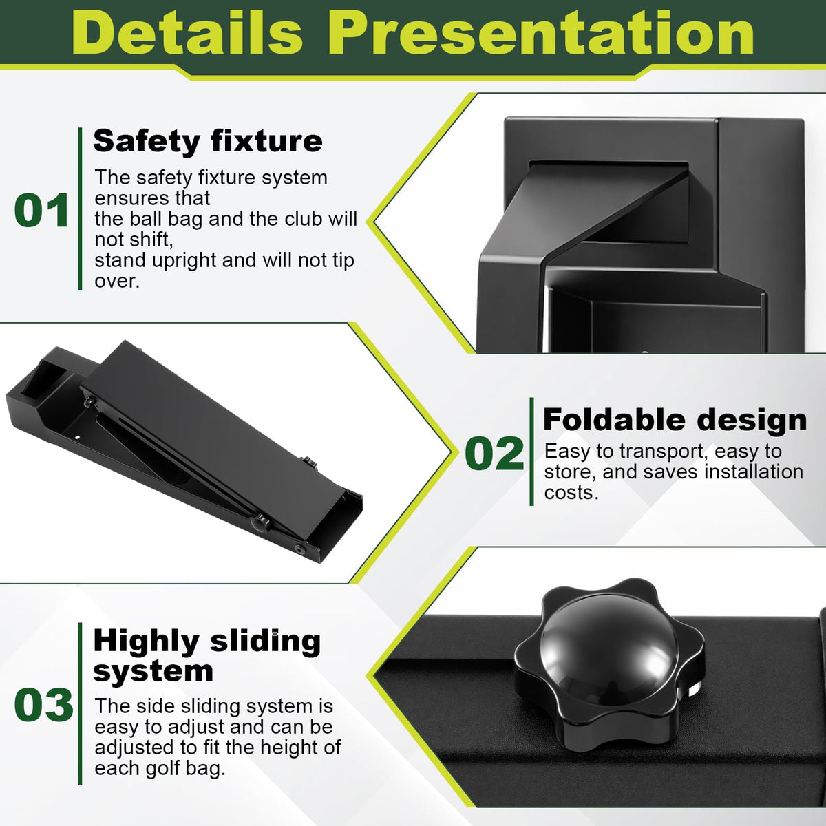 Hardware included for quick and versatile wall installation