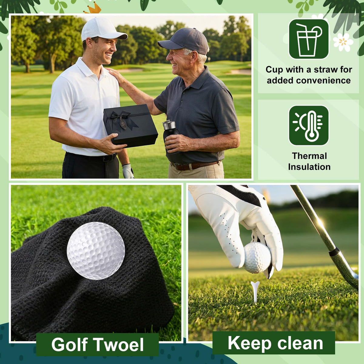 Teyva Daily white tees in two sizes support precise shots and stable drives.