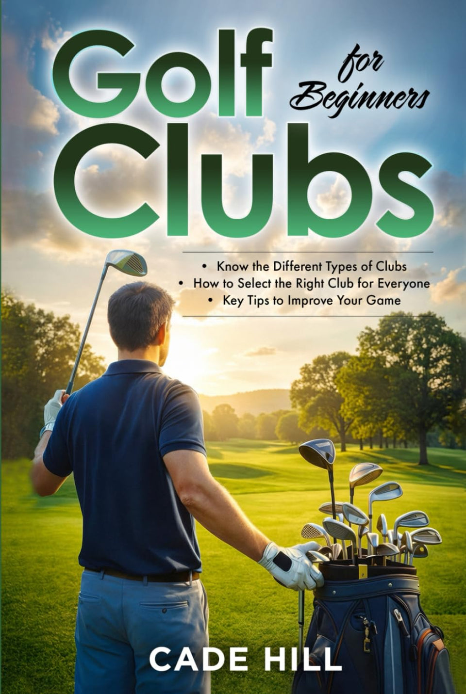 The Beginner Golfer guide cover illustrating beginner-friendly clubs for confident setup