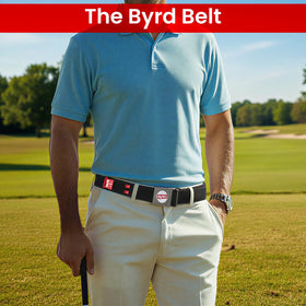 The Byrd Belt glove holder stores your glove securely.