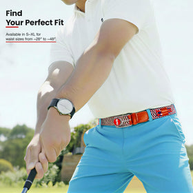 The Byrd Braided Belt adjustable strap for secure fit during swings