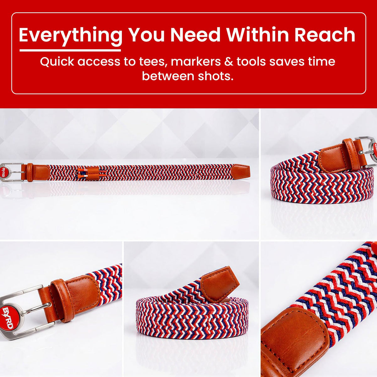 The Byrd Braided Belt makes a thoughtful gift for golfers