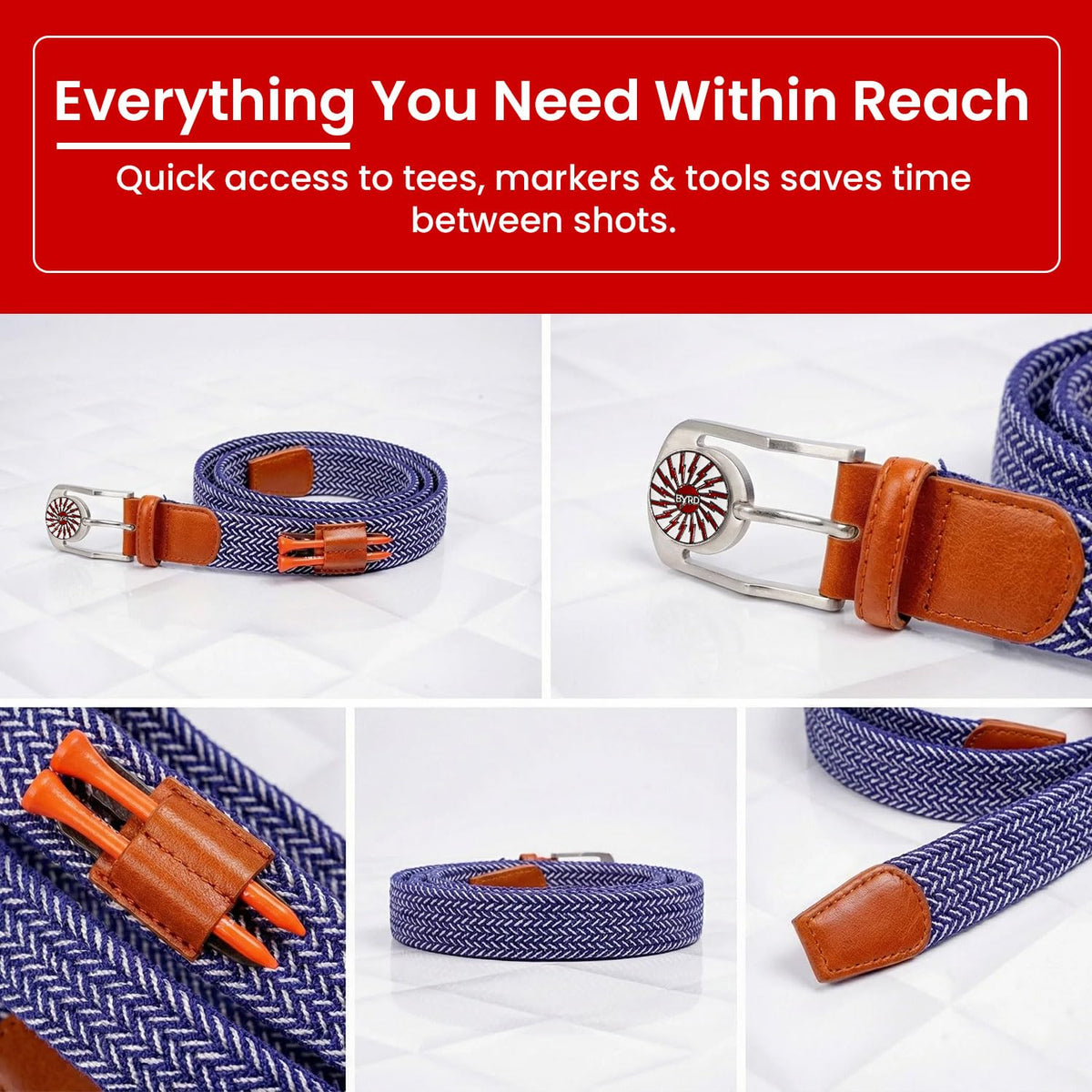 The Byrd Braided Belt makes a thoughtful gift for golfers.