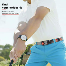 The Byrd Braided Golf Belt divot-tool-slot enables fast on-course repairs