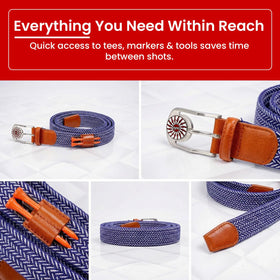 The Byrd braided belt gift-ready packaging appeals to golfers.