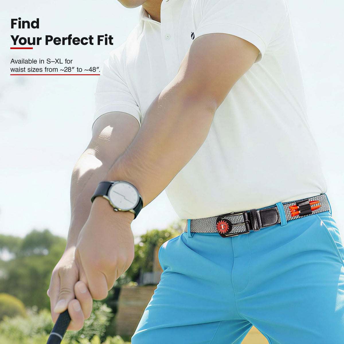 On-course style meets practicality with The Byrd braided belt.