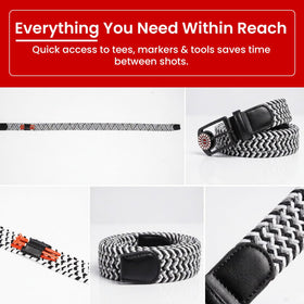 The Byrd Braided Golf Belt on-course use demonstrates practical waist-worn gear