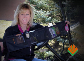 The Cart Valet Golf Cart Organizer uses adjustable straps for fast setup.