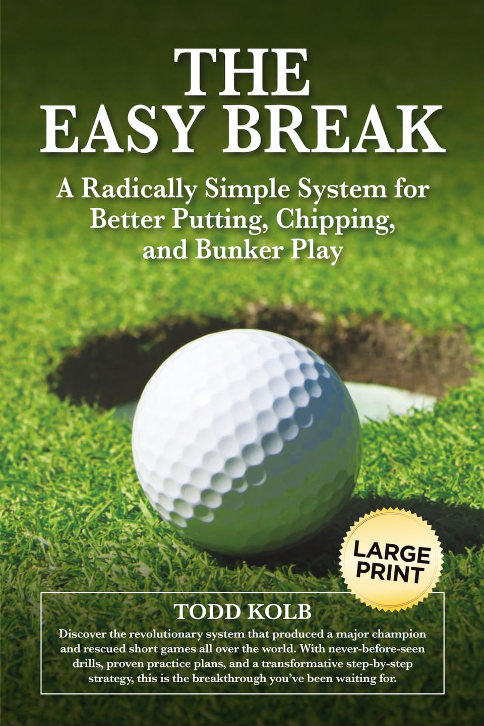 The Easy Break putter close-up showing alignment for precise speed control on greens