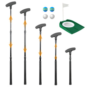 THE GOLFER STORE adjustable putter length from 16 to 36 inches for growing players.