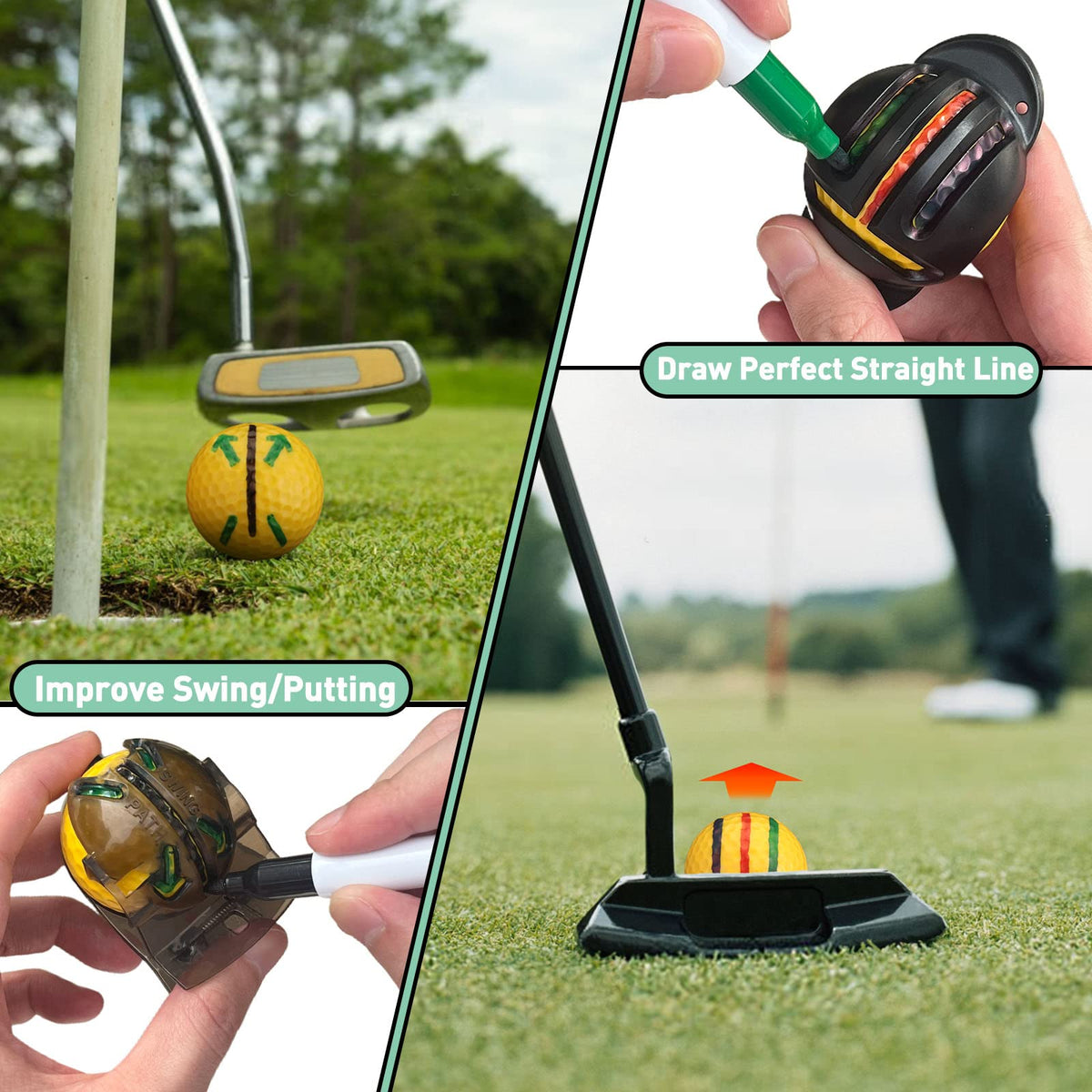 THE GOLFER STORE golf brush with wire and nylon bristles cleans clubs fast.
